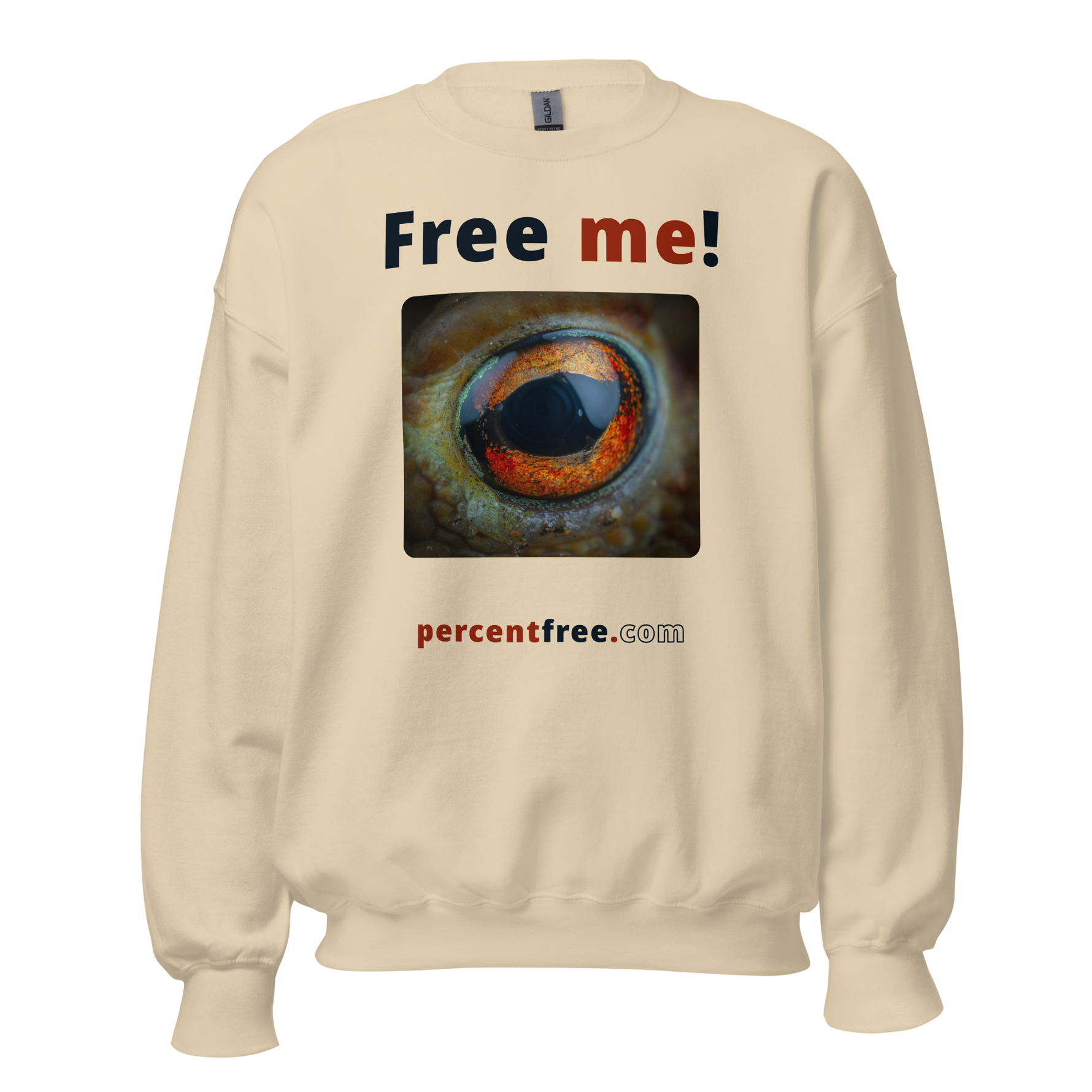 Free me! - frog eye- Unisex Freedom Sweatshirt 