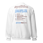 Unisex Front-and-Back Politics Sweatshirt - 
