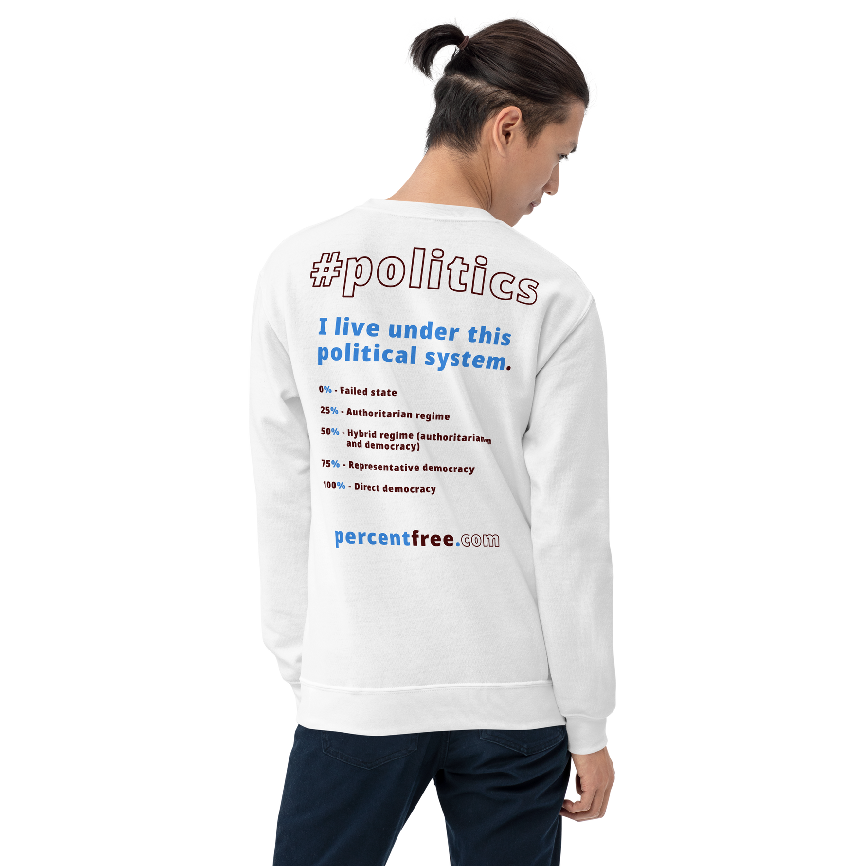Unisex Front-and-Back Politics Sweatshirt - 