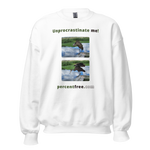 Unisex Procrastination Sweatshirt - Unprocrastinate me! - limpkin preening - limpkin foraging 