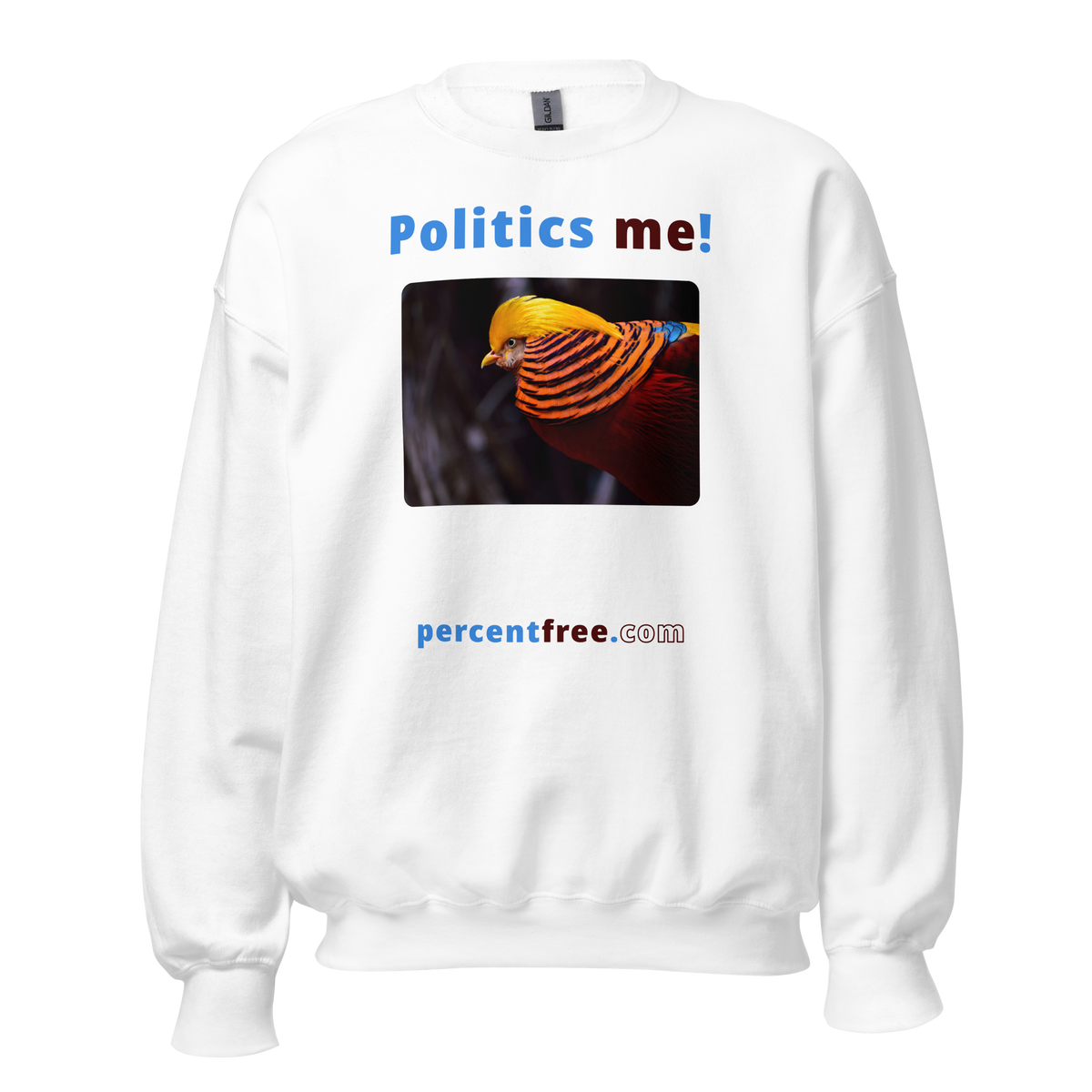 Unisex Front-and-Back Politics Sweatshirt - Politics me! - golden pheasant 