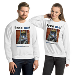 Free me! - red-tailed monkey in a cage - Unisex Freedom Sweatshirt 