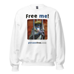 Free me! - red-tailed monkey in a cage - Unisex Freedom Sweatshirt 