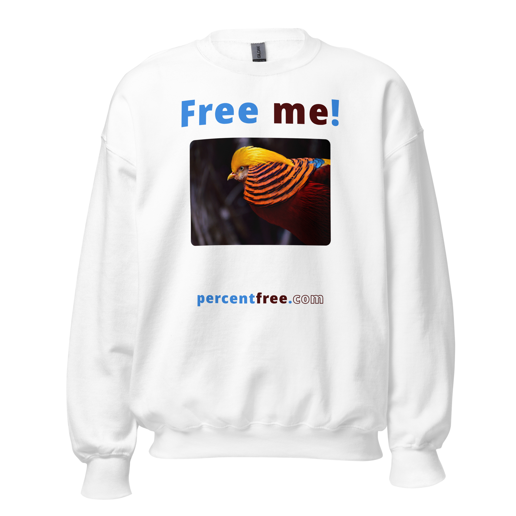 Free me! - golden pheasant - Unisex Freedom Sweatshirt 