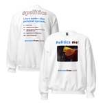 Unisex Front-and-Back Politics Sweatshirt - Politics me! - golden pheasant - 