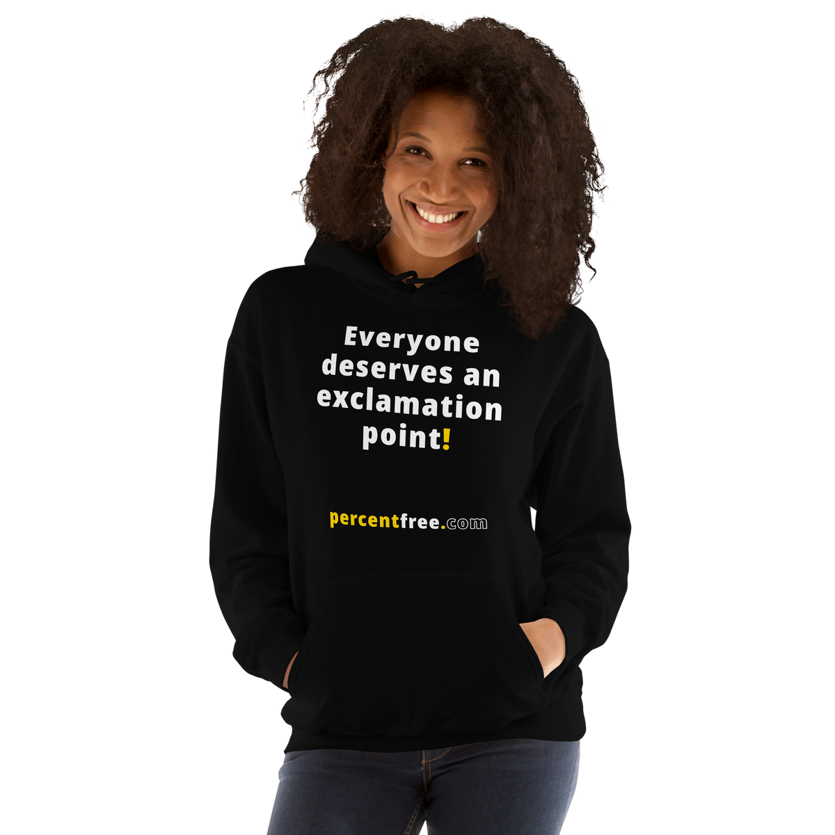 Everyone deserves an exclamation point! - Unisex Freedom Hoodie 