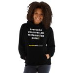 Everyone deserves an exclamation point! - Unisex Freedom Hoodie 