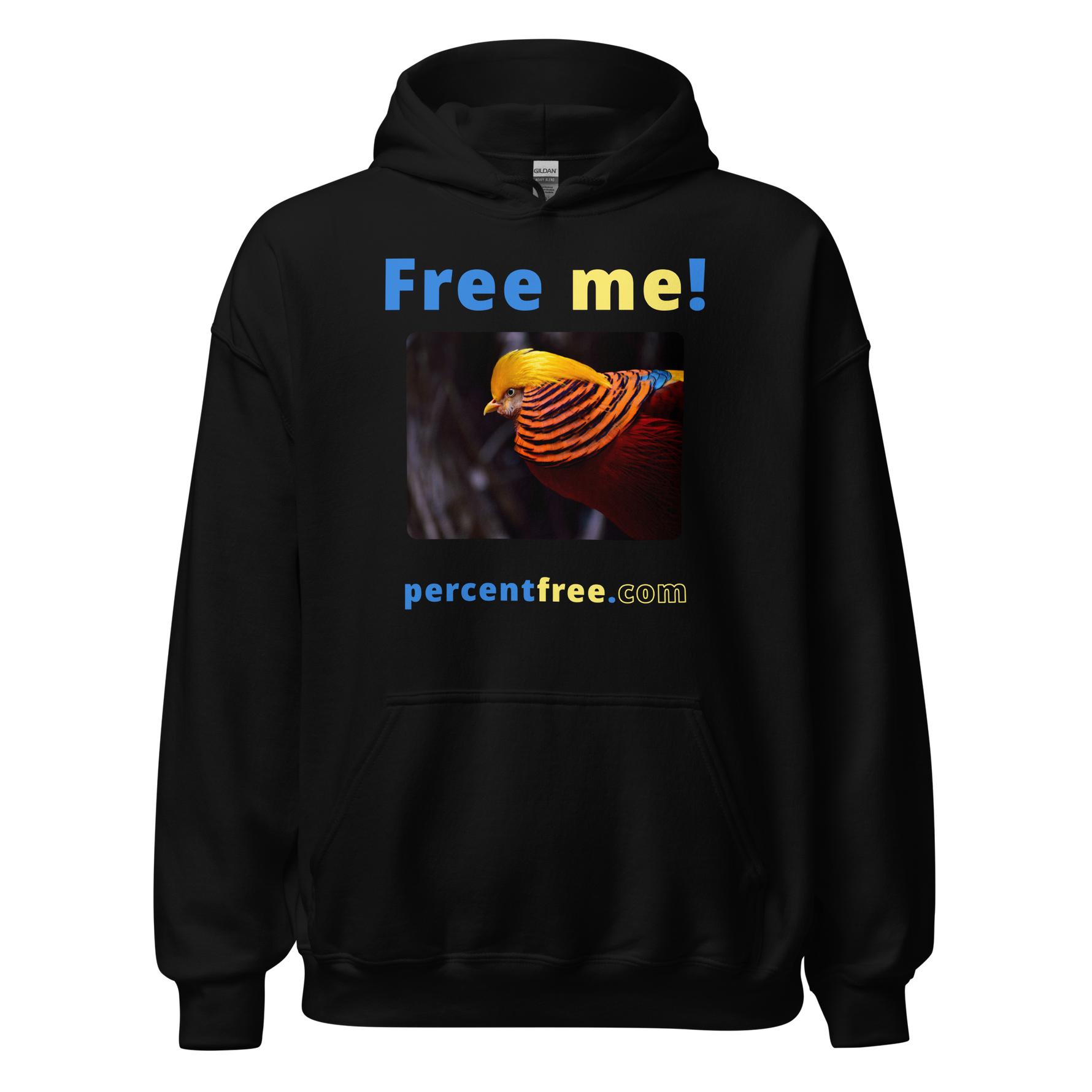 Free me! - golden pheasant - Unisex Freedom Hoodie 