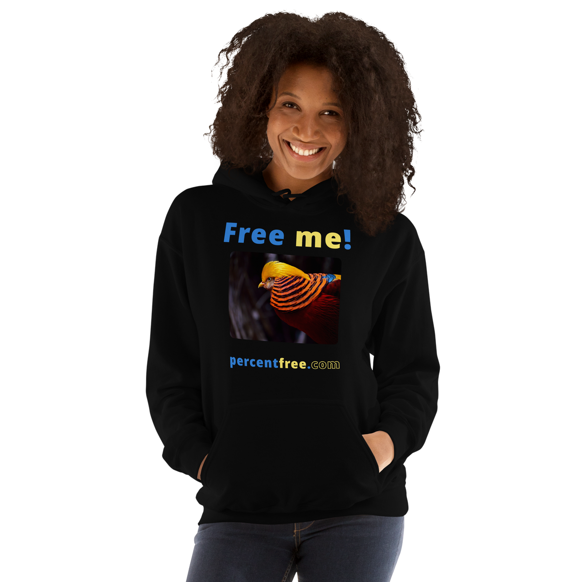 Free me! - golden pheasant - Unisex Freedom Hoodie 