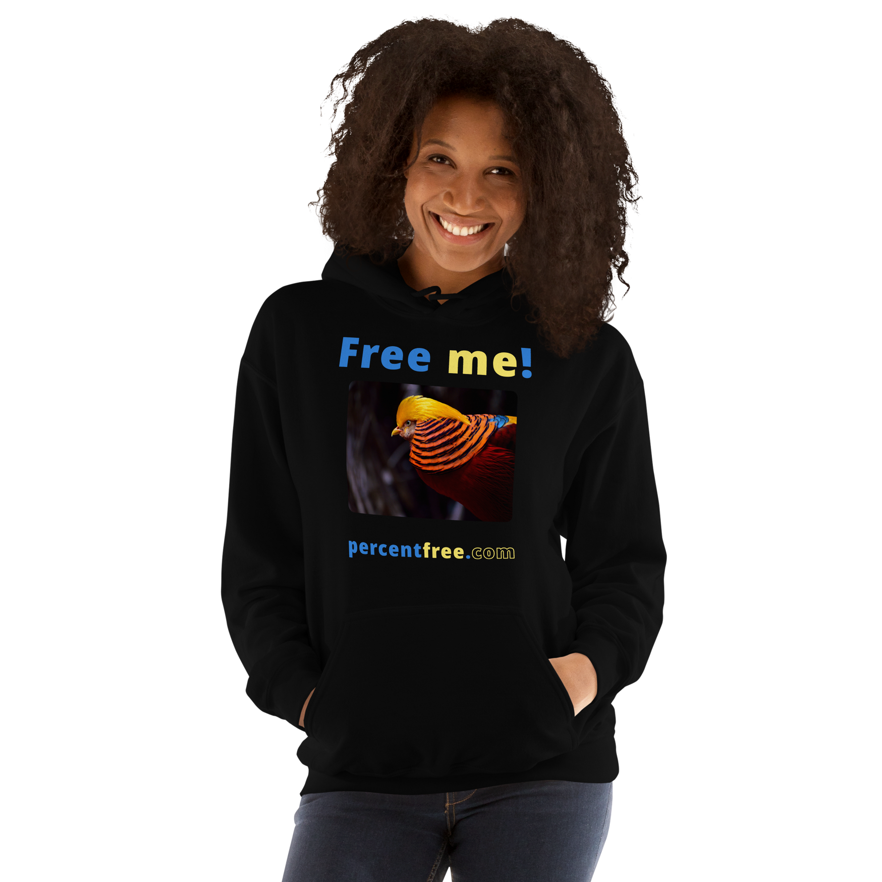 Free me! - golden pheasant - Unisex Freedom Hoodie 