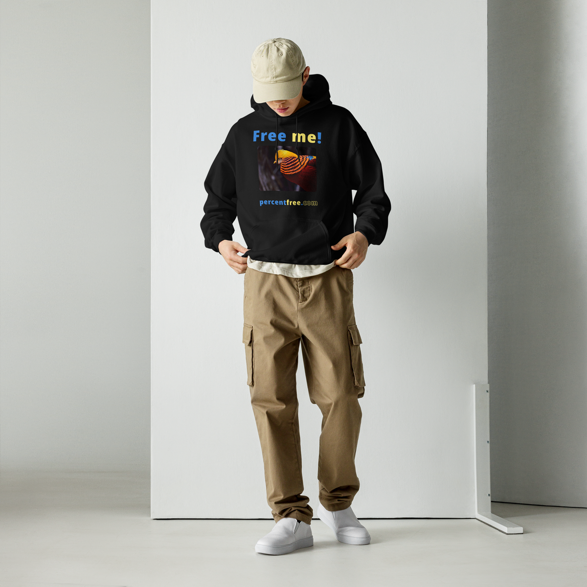 Free me! - golden pheasant - Unisex Freedom Hoodie 