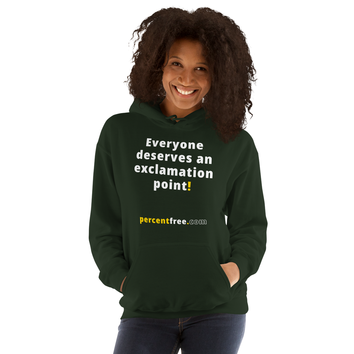 Everyone deserves an exclamation point! - Unisex Freedom Hoodie 