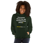 Everyone deserves an exclamation point! - Unisex Freedom Hoodie 