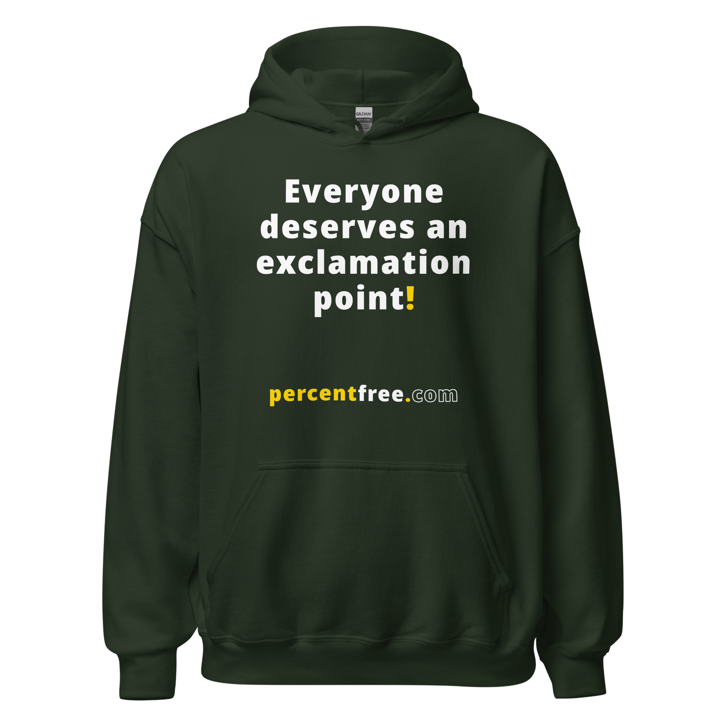 Everyone deserves an exclamation point! - Unisex Freedom Hoodie 