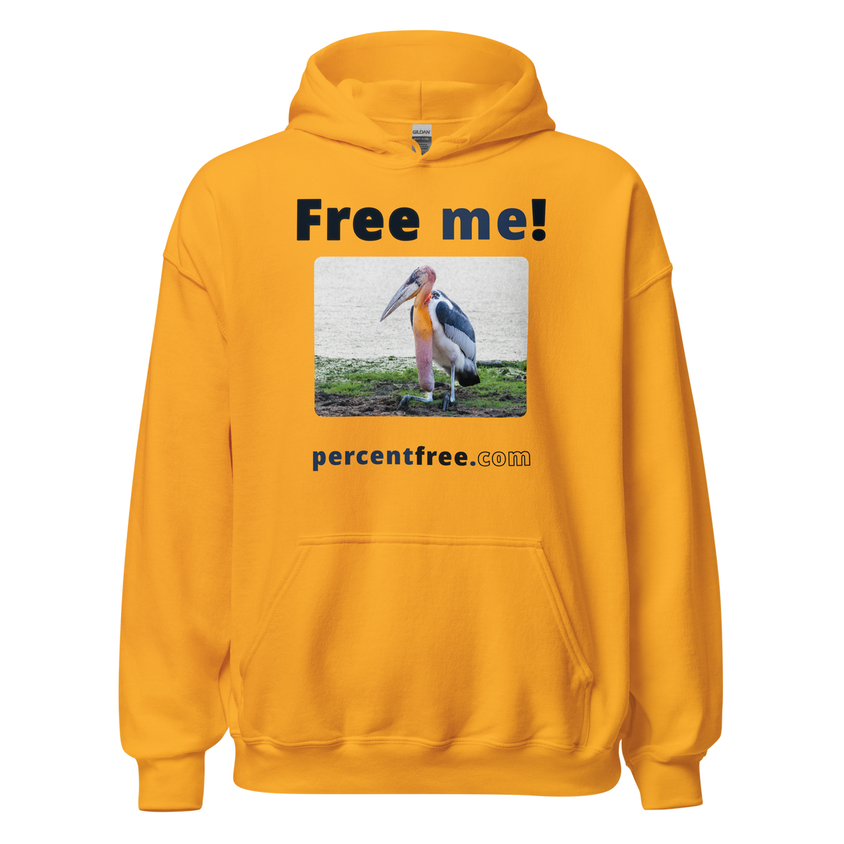 Free me! - marabou stork - Unisex Freedom Hoodie 