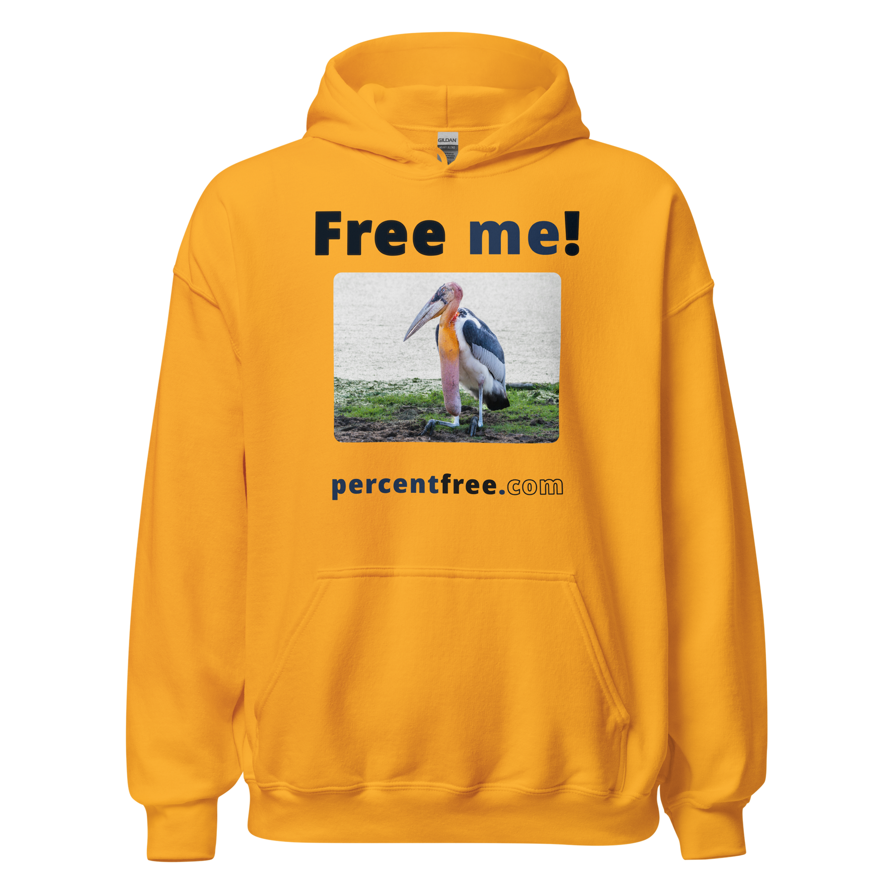 Free me! - marabou stork - Unisex Freedom Hoodie 