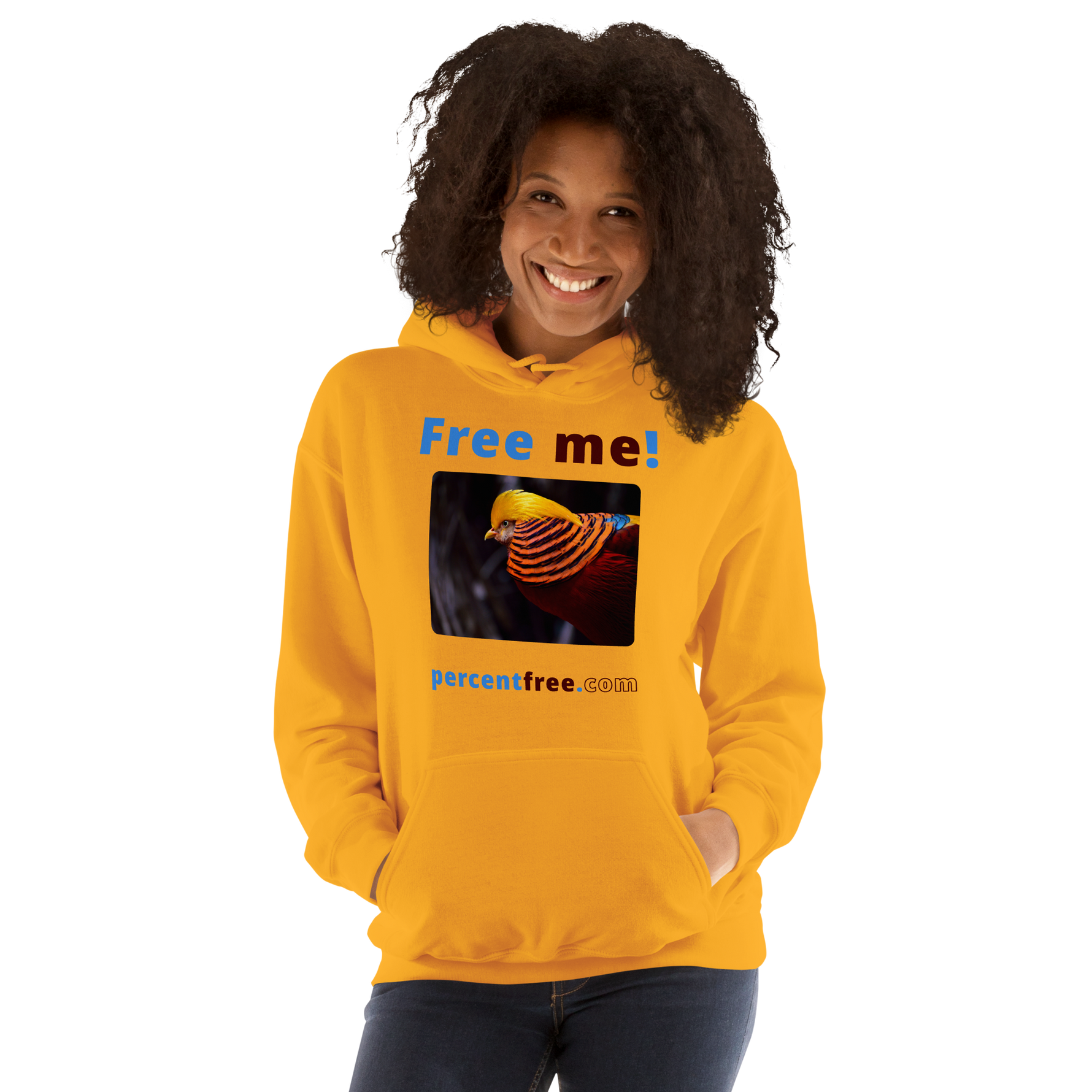 Free me! - golden pheasant - Unisex Freedom Hoodie 