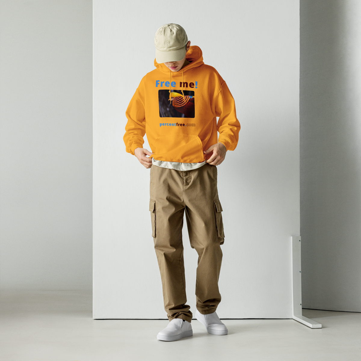 Free me! - golden pheasant - Unisex Freedom Hoodie 