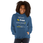 What % Free are you? - Find out at percentfree.com - Unisex Freedom Hoodie 