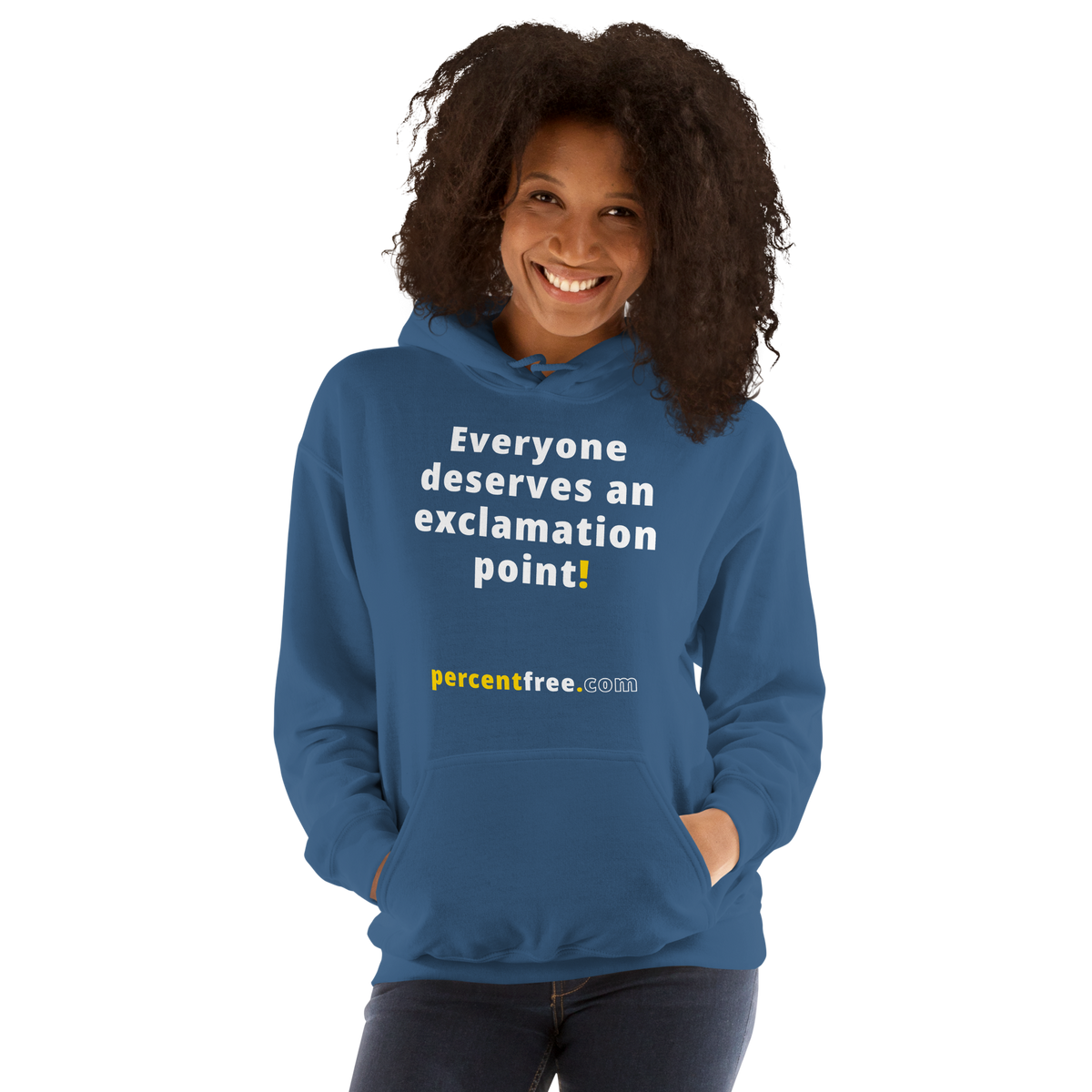 Everyone deserves an exclamation point! - Unisex Freedom Hoodie 