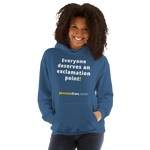 Everyone deserves an exclamation point! - Unisex Freedom Hoodie 