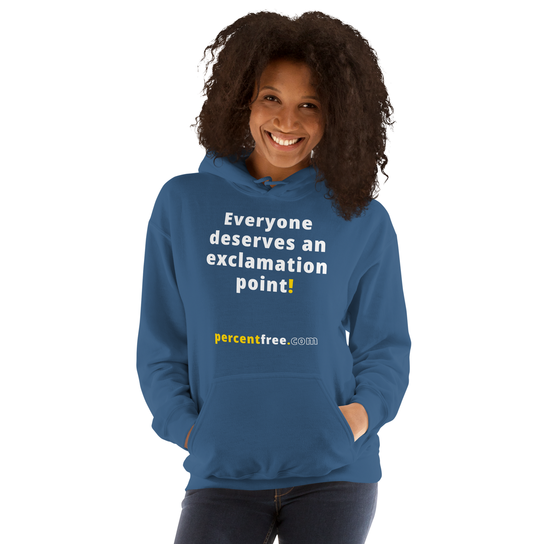 Everyone deserves an exclamation point! - Unisex Freedom Hoodie 