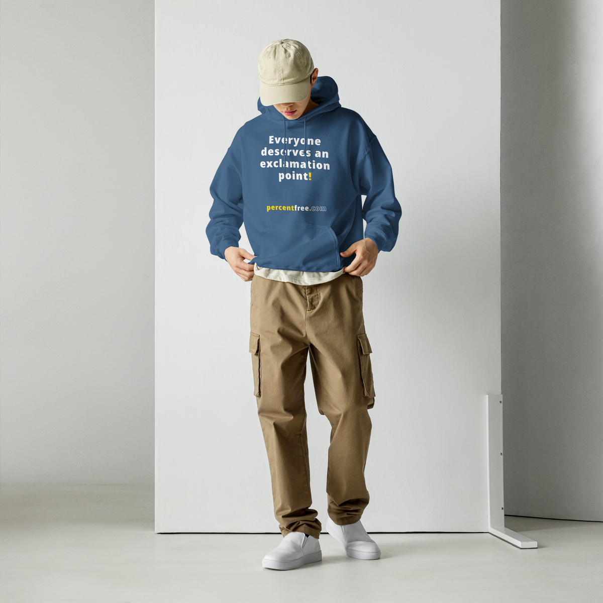 Everyone deserves an exclamation point! - Unisex Freedom Hoodie 