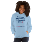 Everyone deserves an exclamation point! - Unisex Freedom Hoodie 