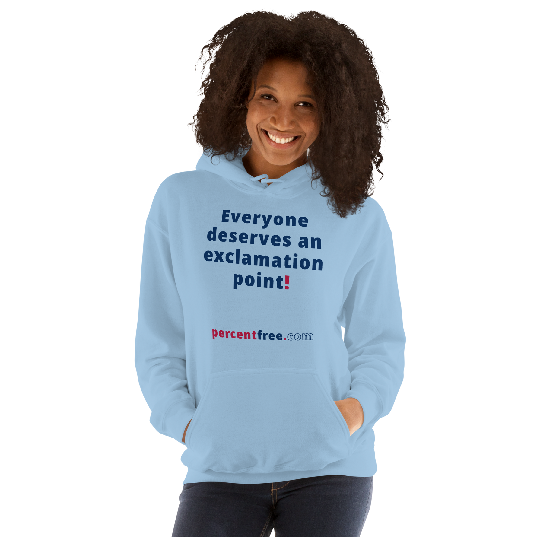 Everyone deserves an exclamation point! - Unisex Freedom Hoodie 