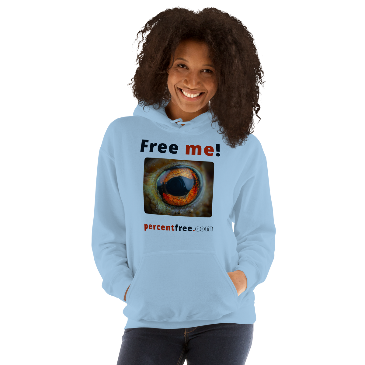 Free me! - frog eye - Unisex Freedom Hoodie 