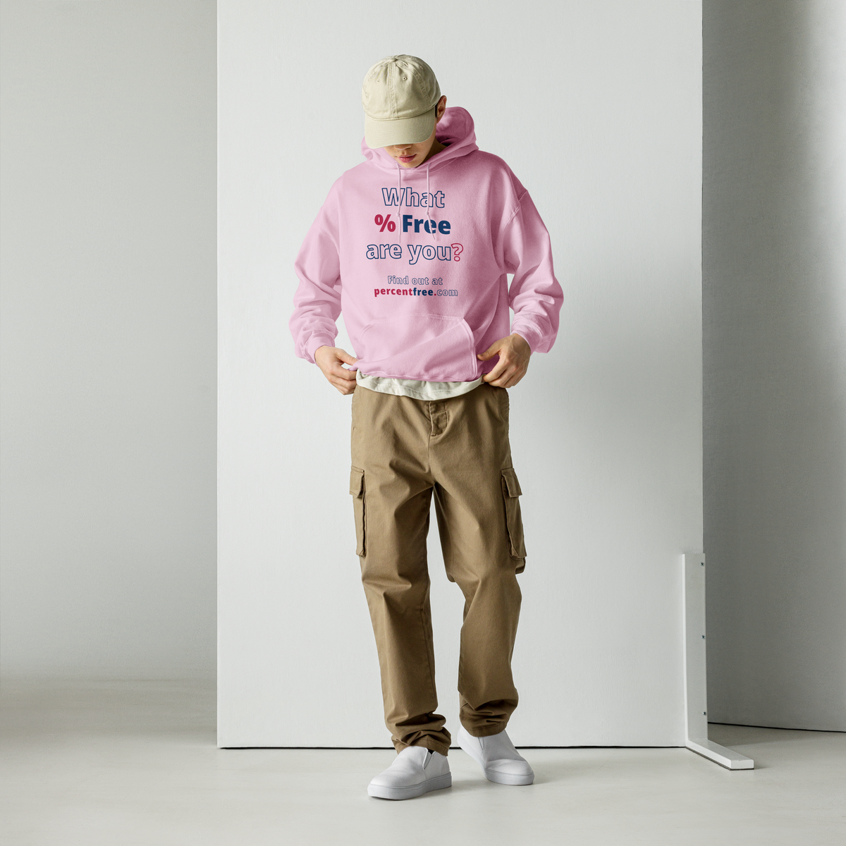 What % Free are you? - Find out at percentfree.com - Unisex Freedom Hoodie 