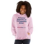 Everyone deserves an exclamation point! - Unisex Freedom Hoodie 