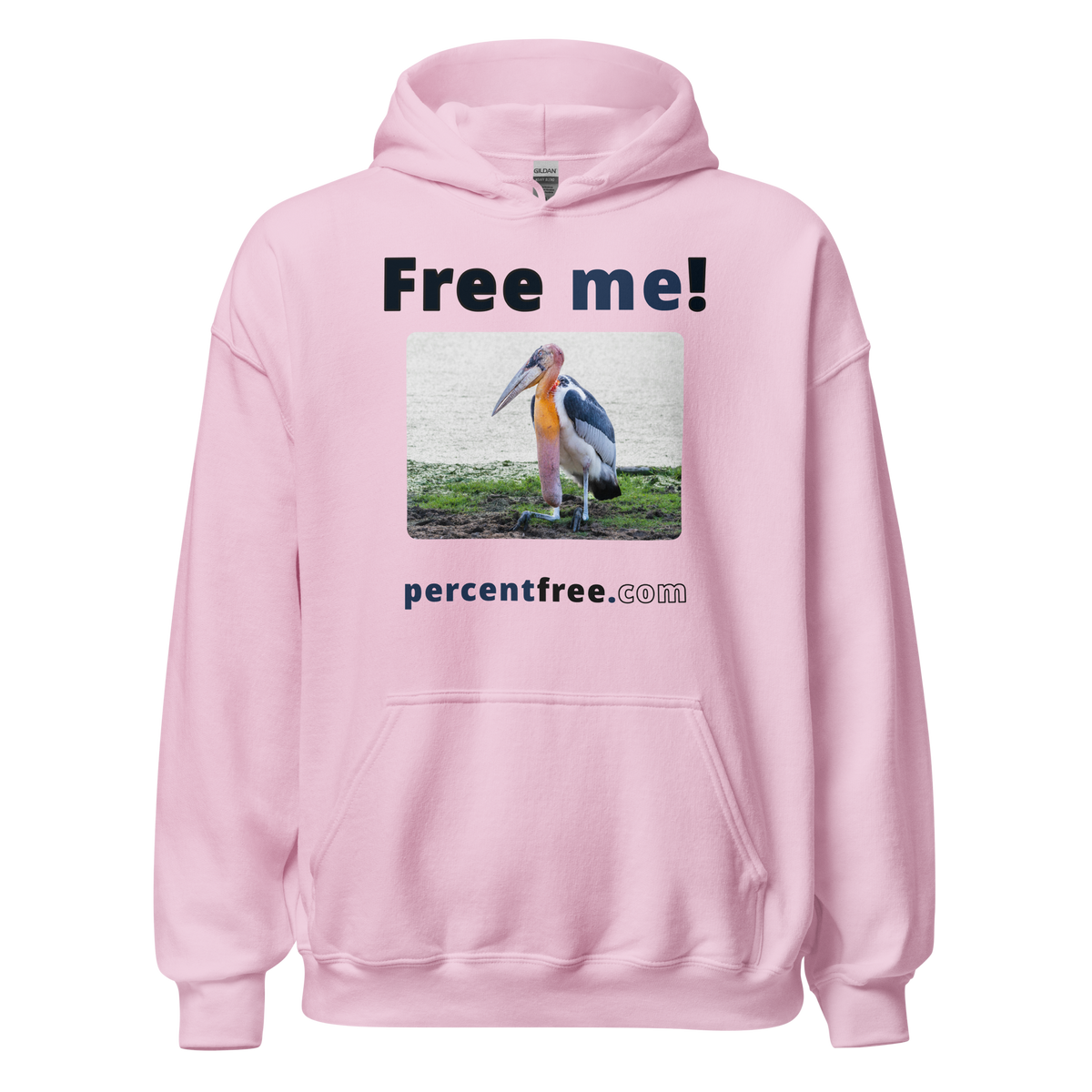 Free me! - marabou stork - Unisex Freedom Hoodie 