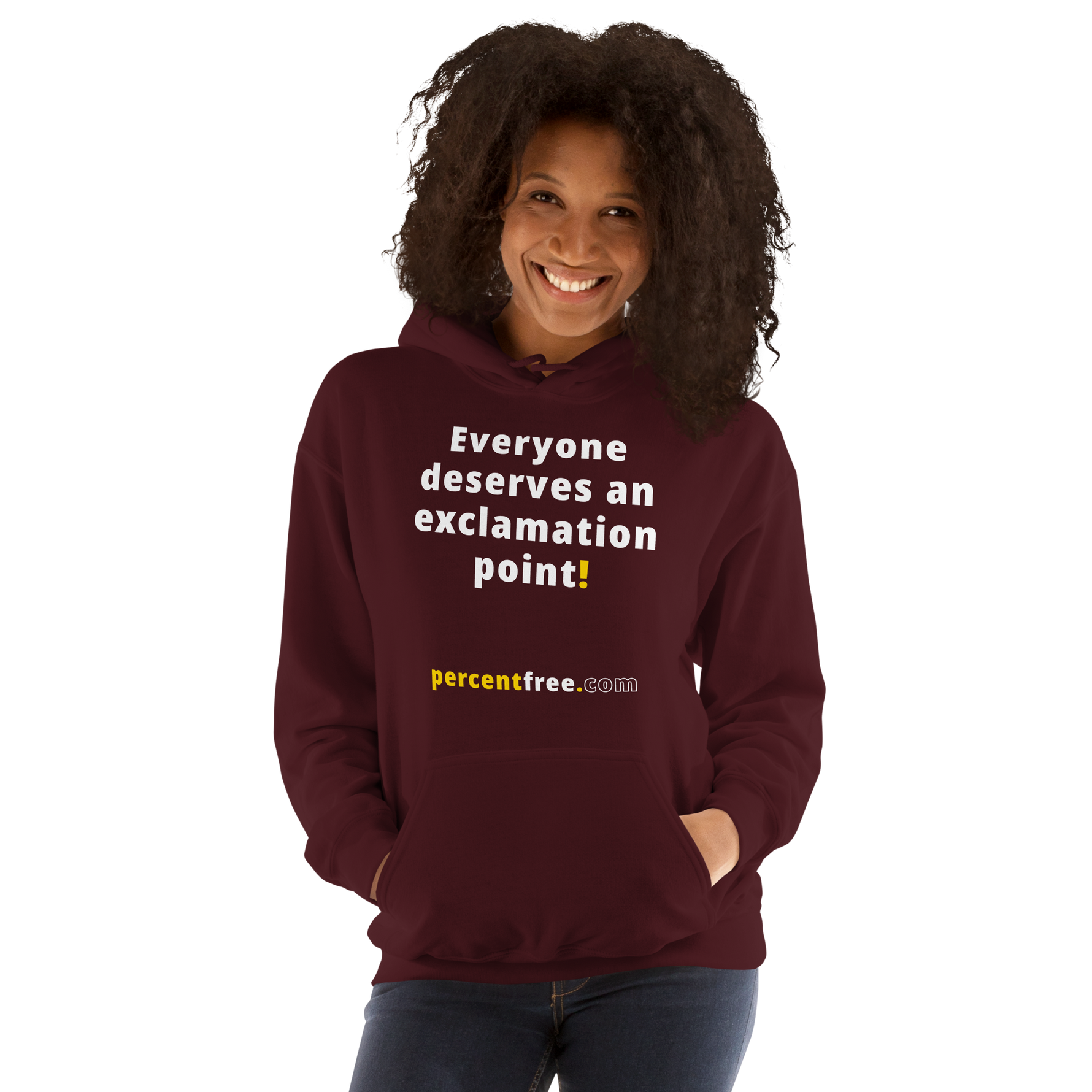 Everyone deserves an exclamation point! - Unisex Freedom Hoodie 