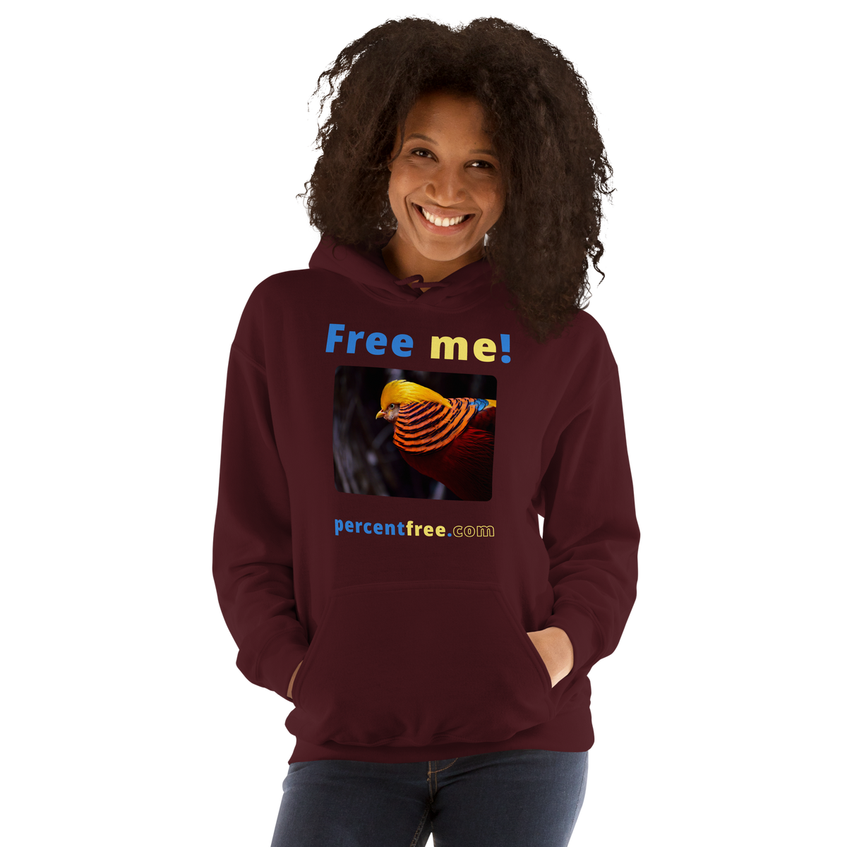 Free me! - golden pheasant - Unisex Freedom Hoodie 