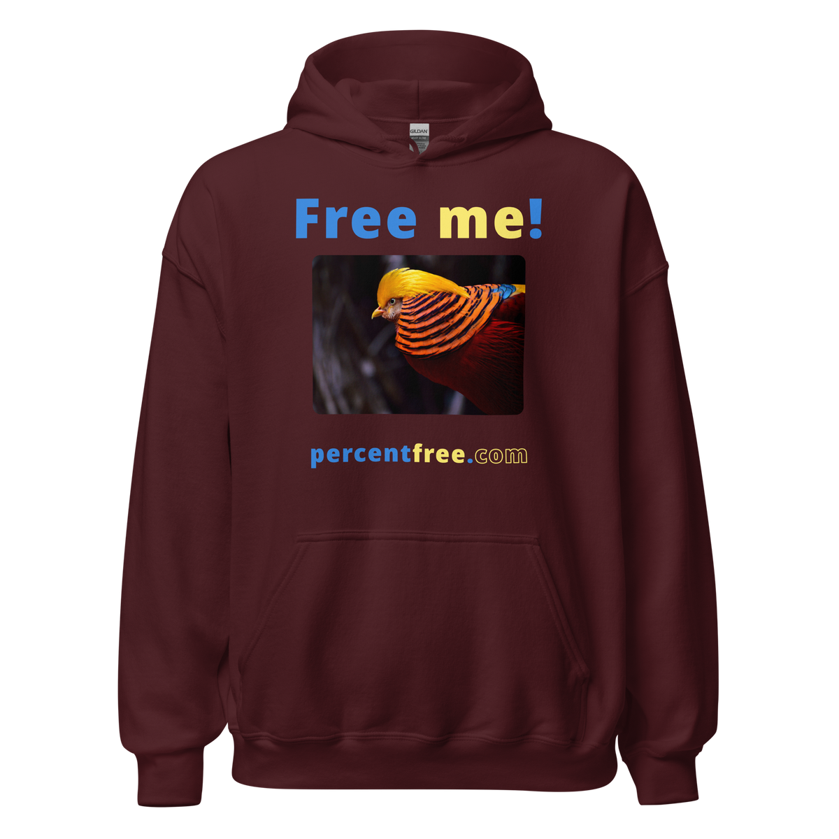 Free me! - golden pheasant - Unisex Freedom Hoodie 
