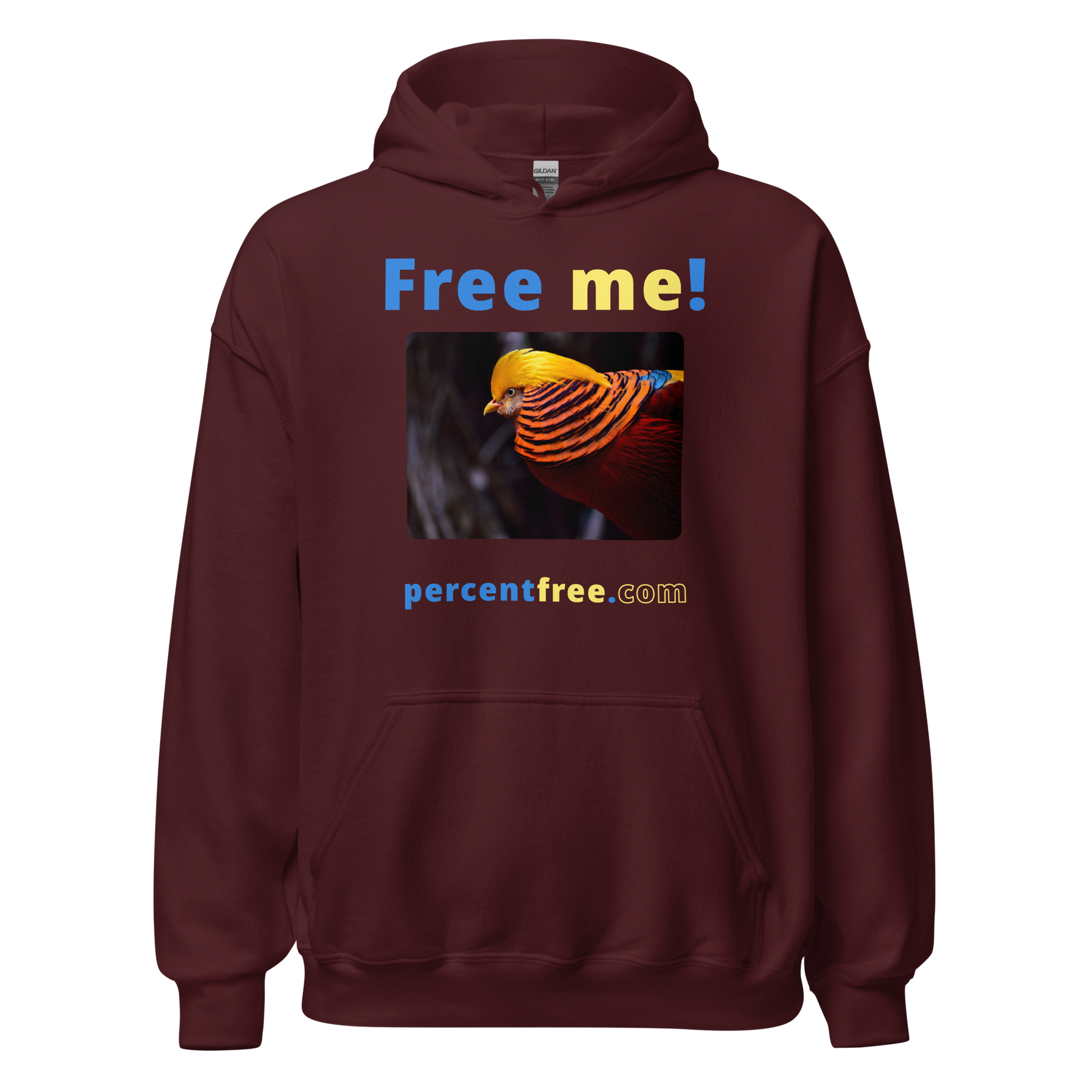 Free me! - golden pheasant - Unisex Freedom Hoodie 
