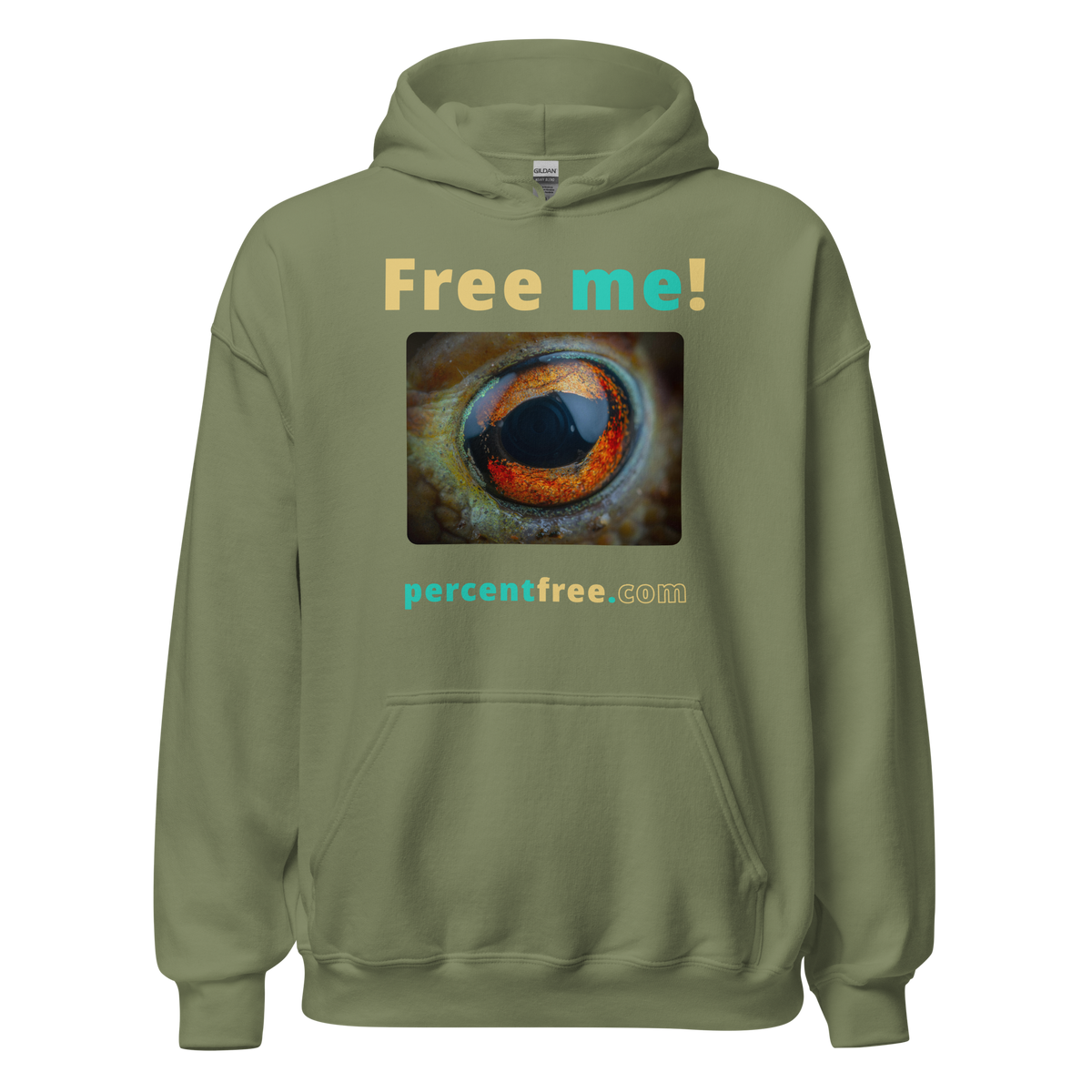 Free me! - frog eye - Unisex Freedom Hoodie 