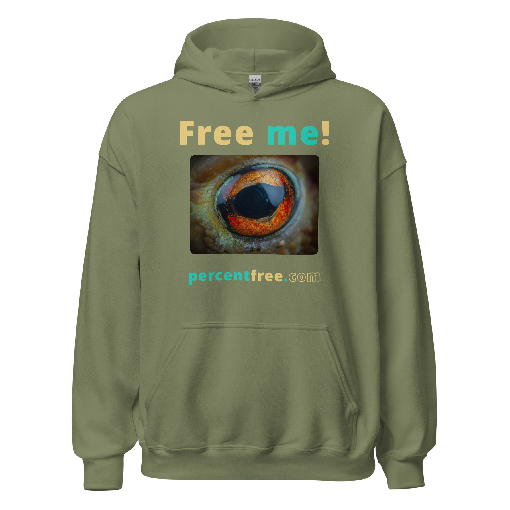 Free me! - frog eye - Unisex Freedom Hoodie 