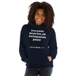 Everyone deserves an exclamation point! - Unisex Freedom Hoodie 