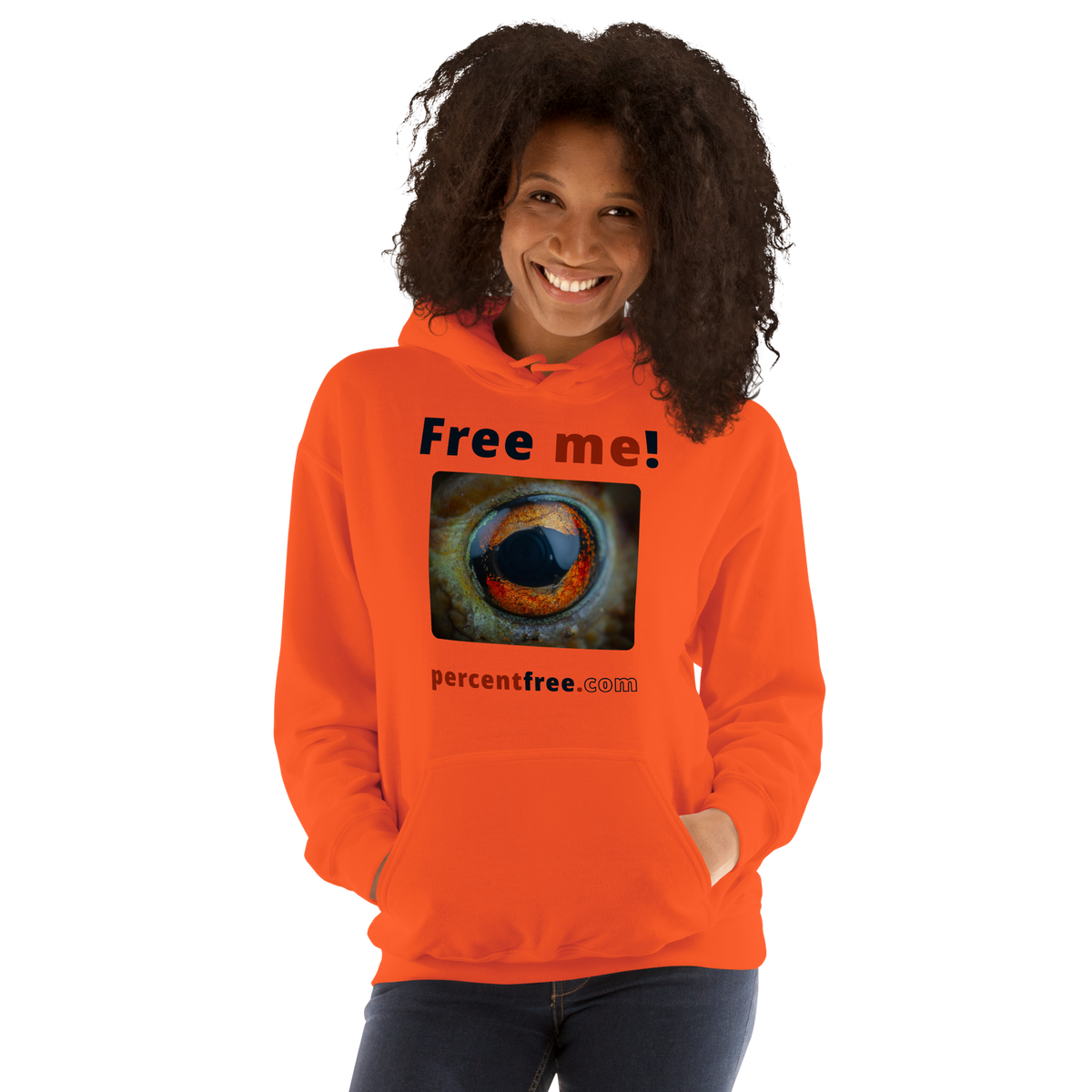 Free me! - frog eye - Unisex Freedom Hoodie 