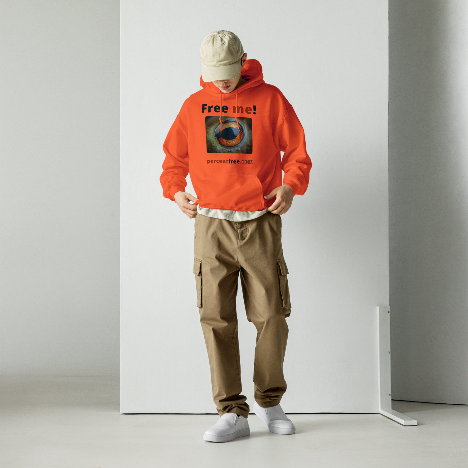 Free me! - frog eye - Unisex Freedom Hoodie 