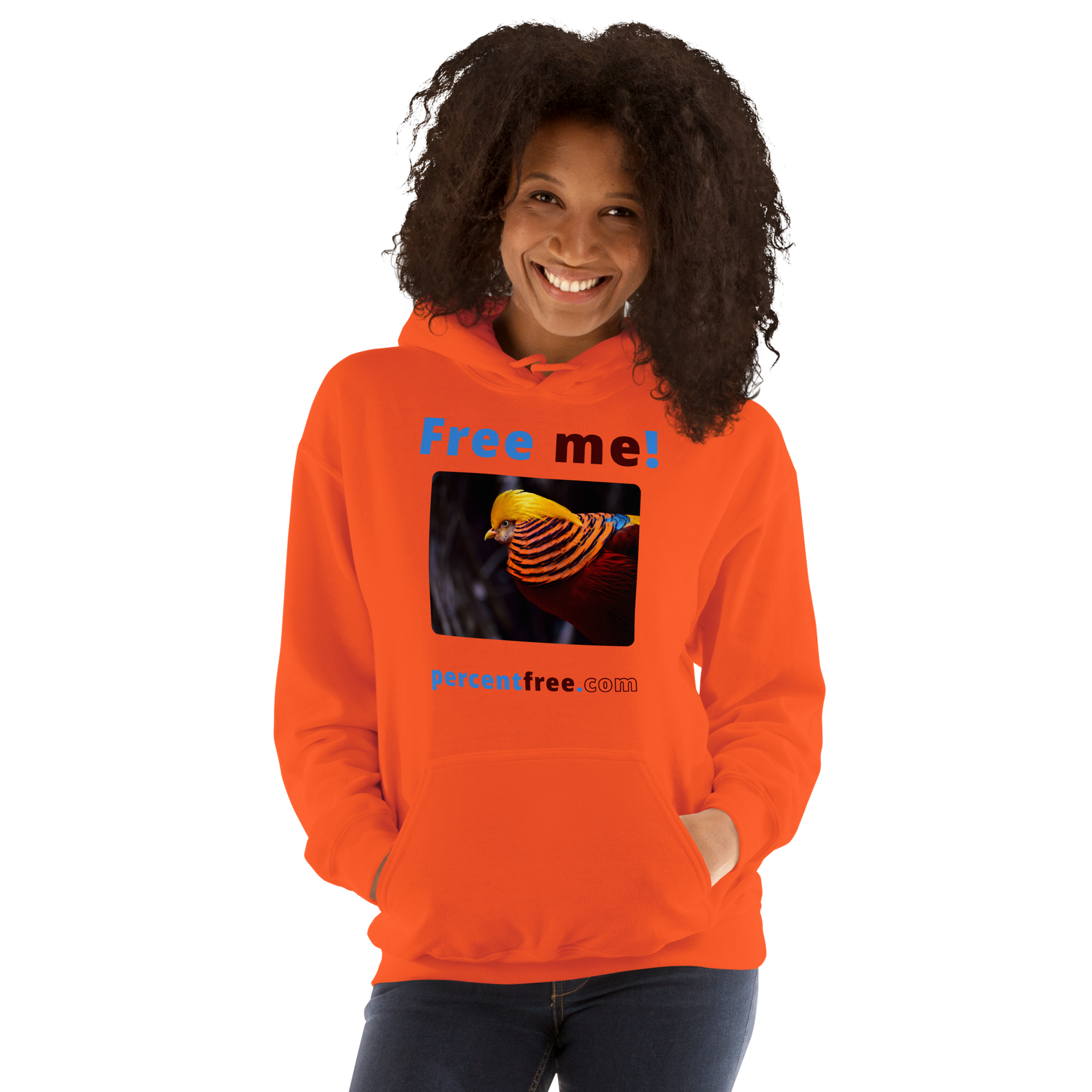 Free me! - golden pheasant - Unisex Freedom Hoodie 