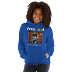Free me! - red-tailed monkey in a cage - Unisex Freedom Hoodie 