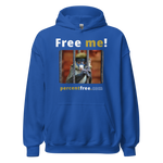 Free me! - red-tailed monkey in a cage - Unisex Freedom Hoodie 