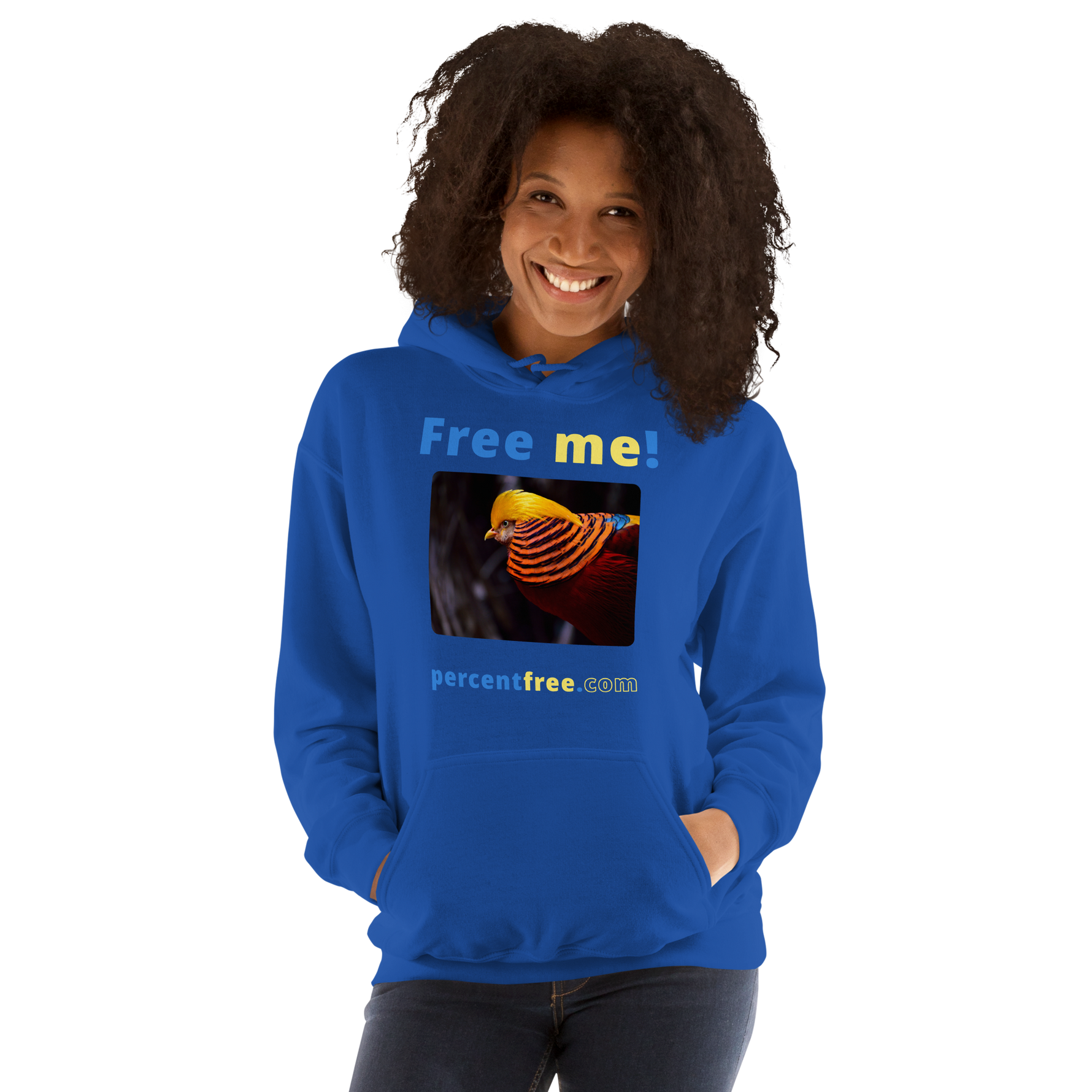 Free me! - golden pheasant - Unisex Freedom Hoodie 