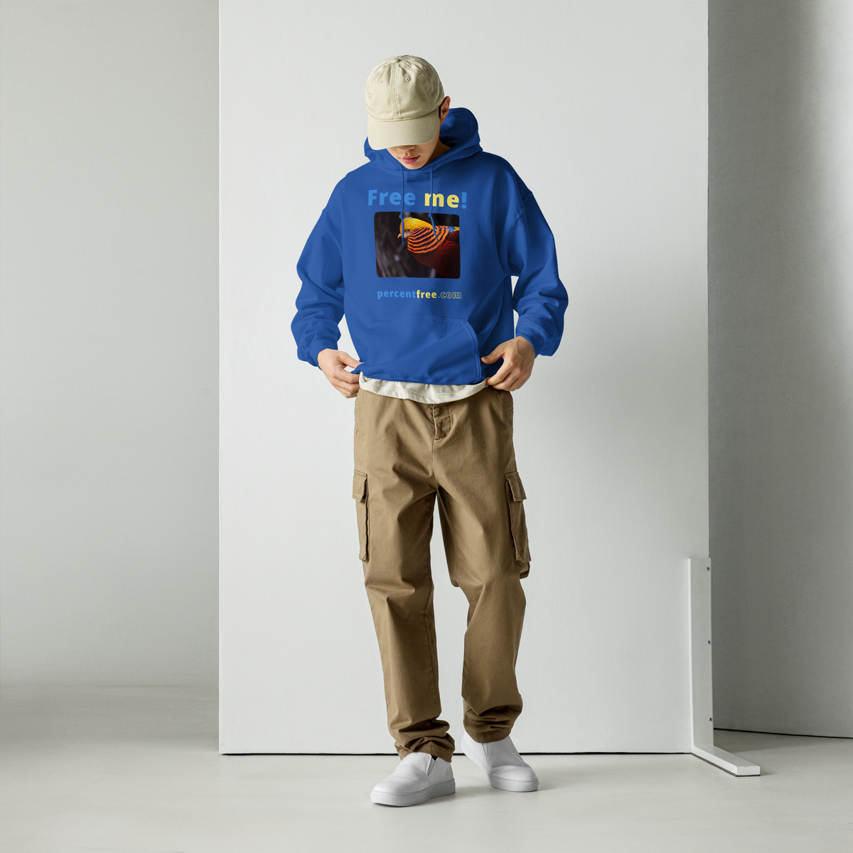 Free me! - golden pheasant - Unisex Freedom Hoodie 