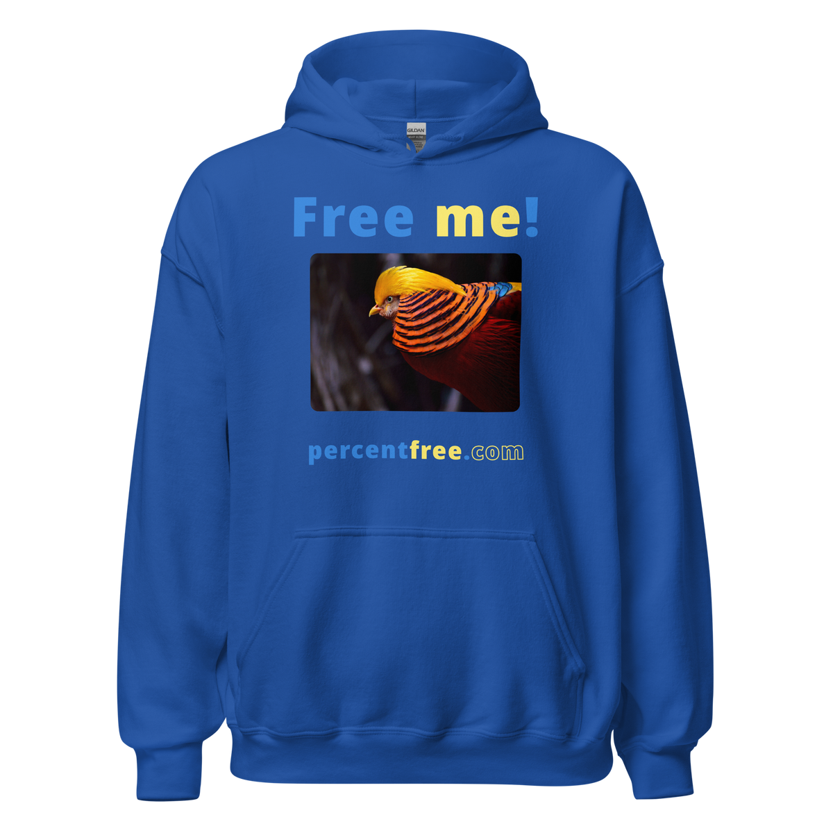 Free me! - golden pheasant - Unisex Freedom Hoodie 