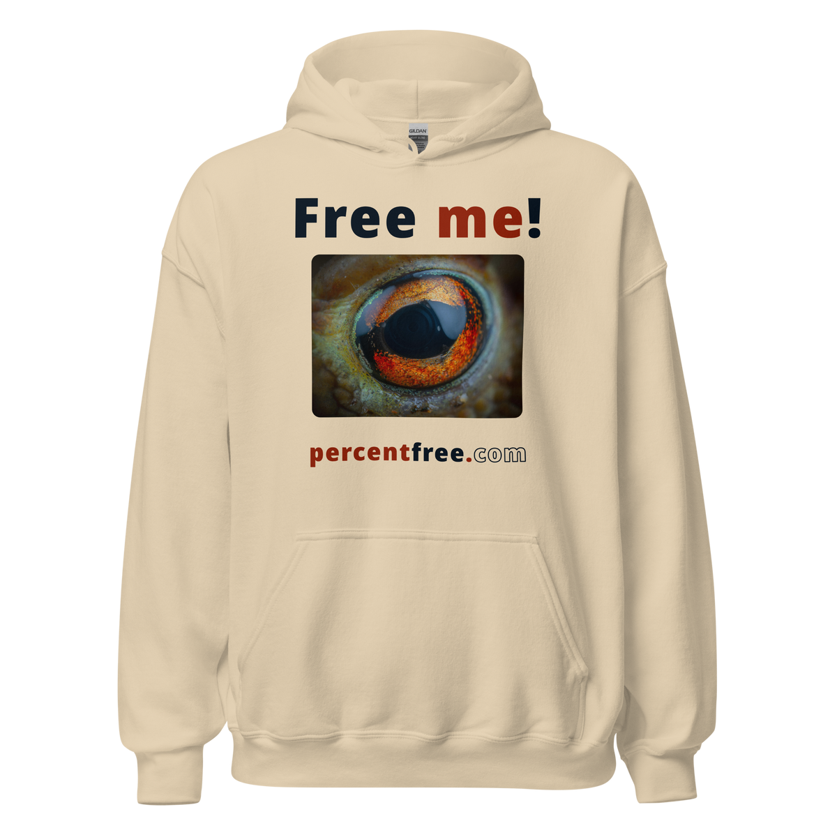 Free me! - frog eye - Unisex Freedom Hoodie 
