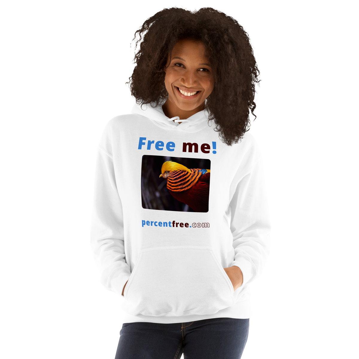 Free me! - golden pheasant - Unisex Freedom Hoodie 